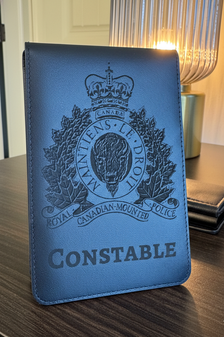 Custom Badge Wallet + Custom Notebook Bundle — Includes Free Money-Clip & AirTag Holder