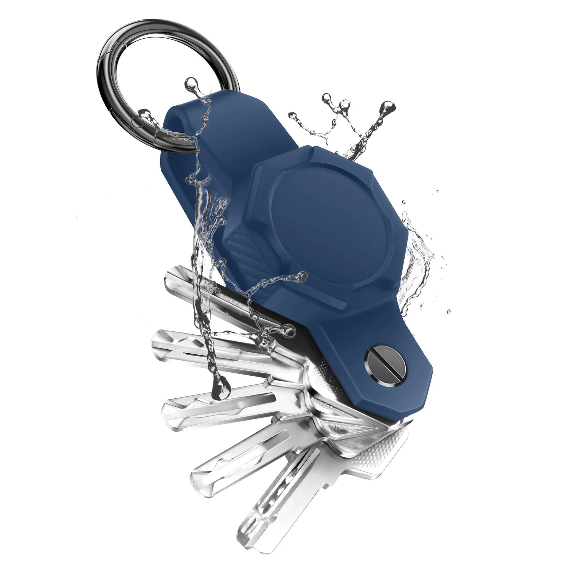Silicone Keychain with Apple Airtags Slot