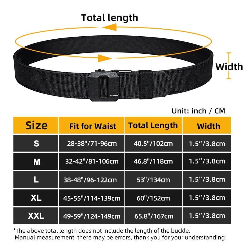 Ratchet System Nylon Belt – Concealed Carry & Inner Duty Belt