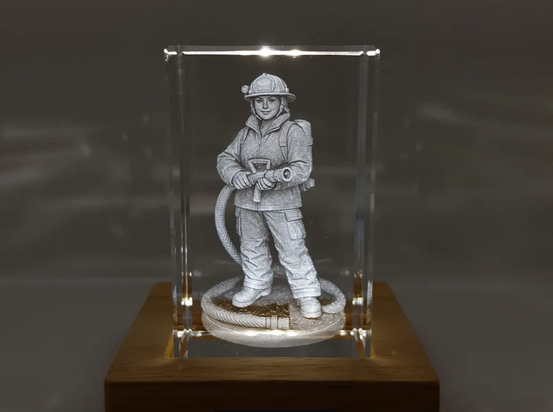 The Legacy Crystal — 3D Laser Engraved