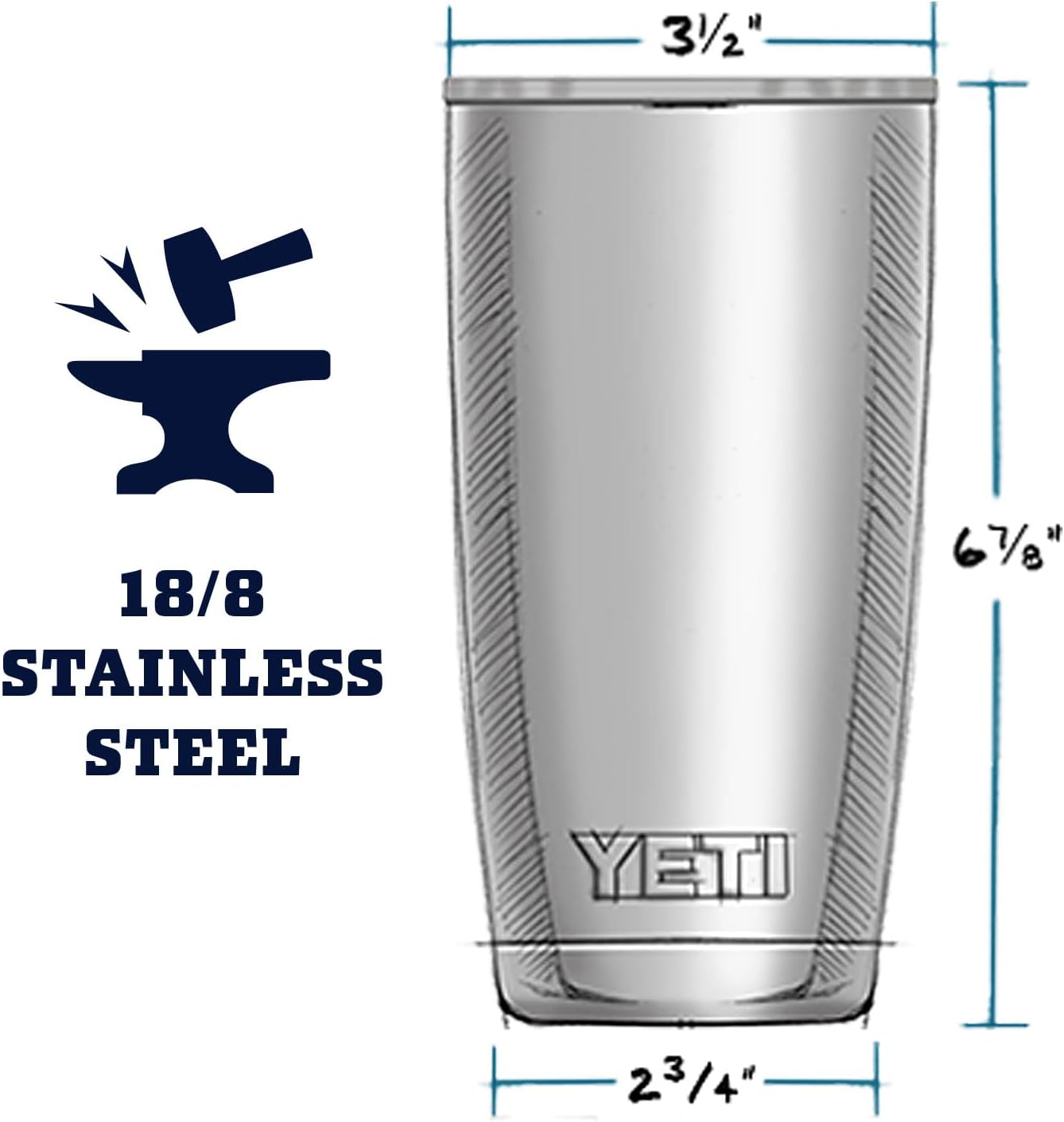 YETI 20 oz Custom Tumbler