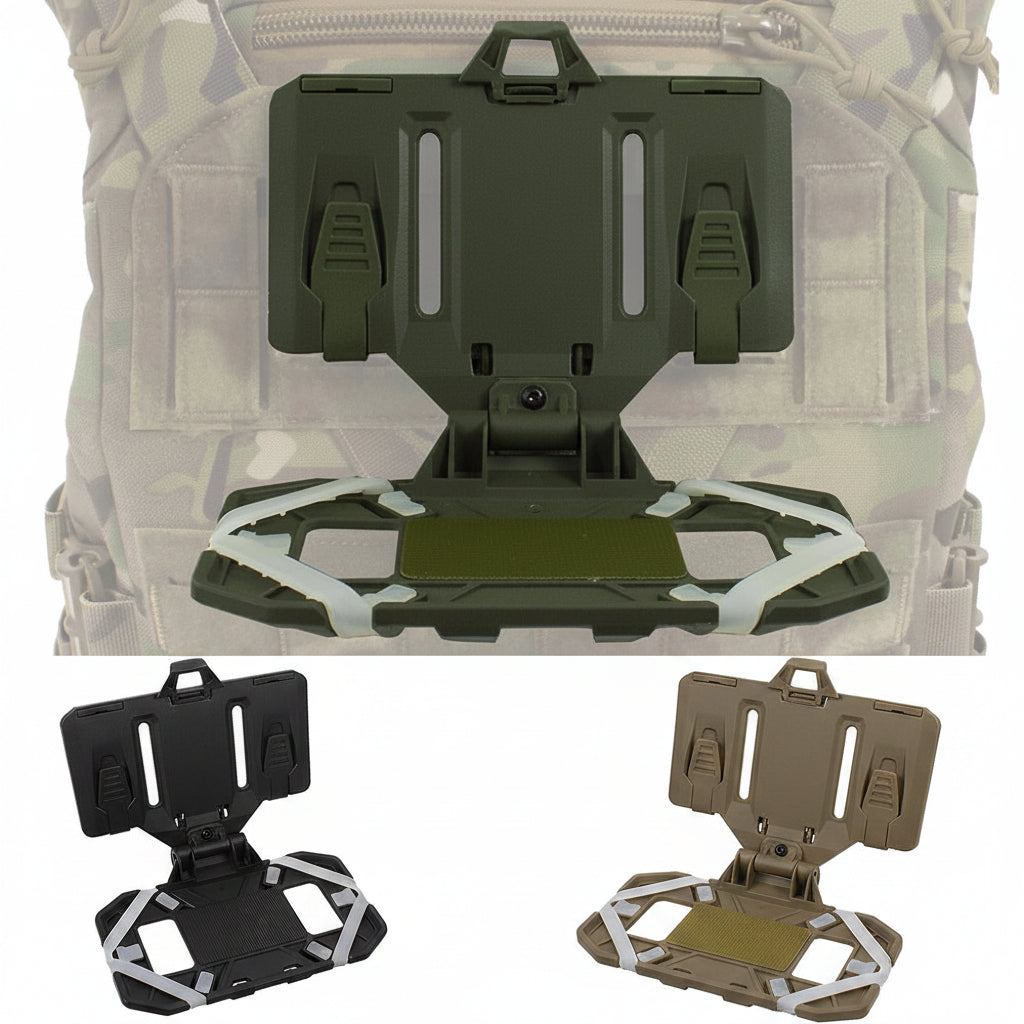 Black and green vehicle roof rack system on a white background