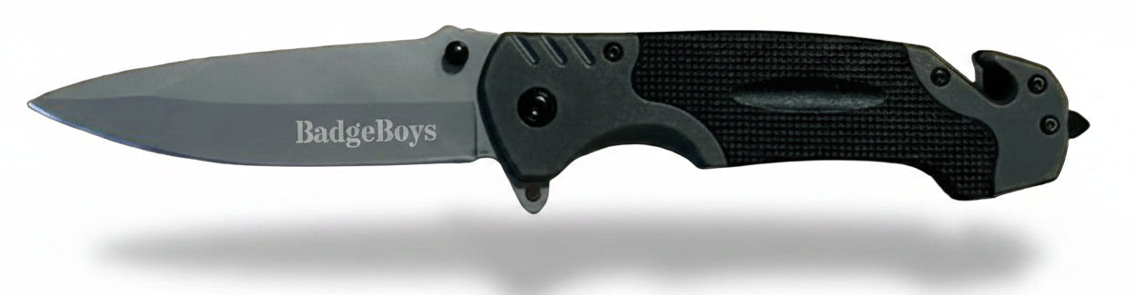 Folding knife with 'Browning' branding on a black background