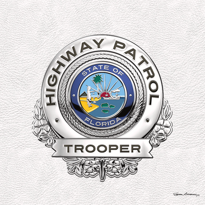 The Original Badge Wallet - Fits the US Florida State Trooper Badge Wallet