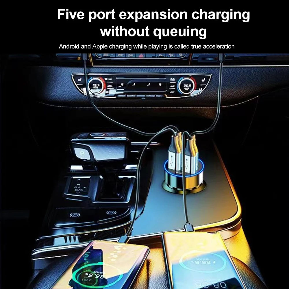 Rapid Charger - 5 Port Car Charger