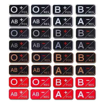 Blood Type - Velcro Tac Patch