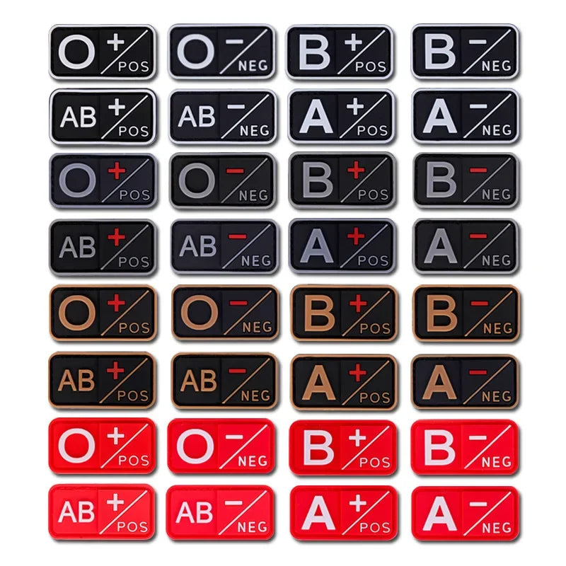 Blood Type - Velcro Tac Patch