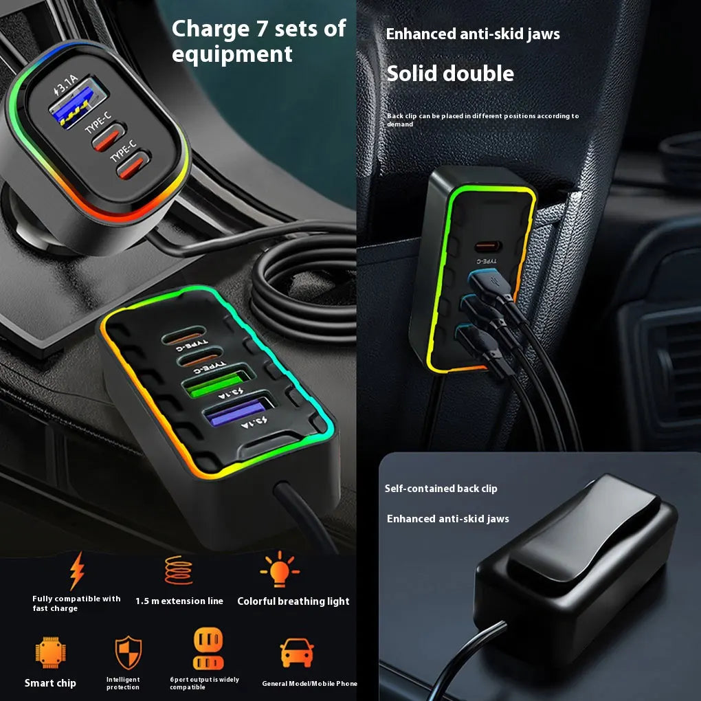Duty Bag 7-Port Fast Car Charger