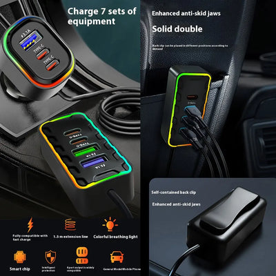 Duty Bag 7-Port Fast Car Charger