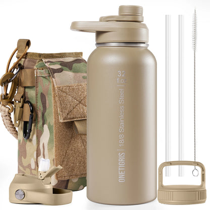 Tactical 32oz Vacuum Insulated Stainless Steel Water Bottle