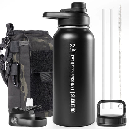 Tactical 32oz Vacuum Insulated Stainless Steel Water Bottle