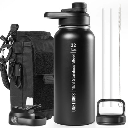 Tactical 32oz Vacuum Insulated Stainless Steel Water Bottle