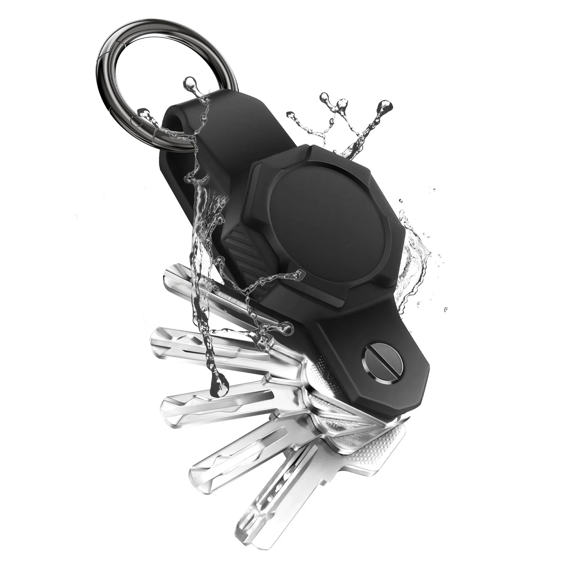 Silicone Keychain with Apple Airtags Slot