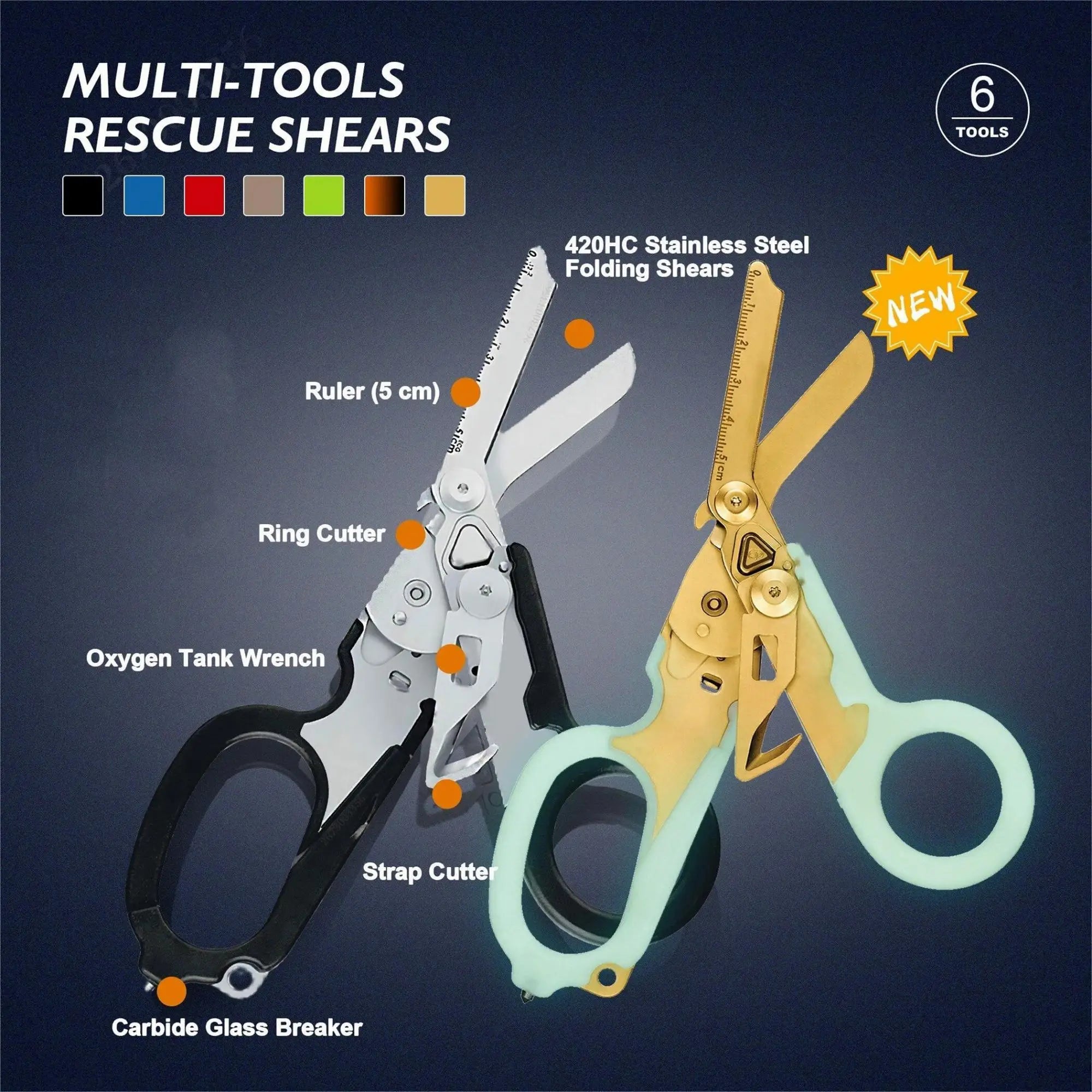 Folding Tactical Emergency Shears