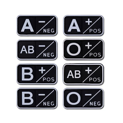 Blood Type - Velcro Tac Patch