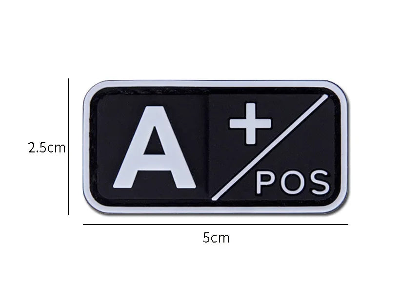Blood Type - Velcro Tac Patch