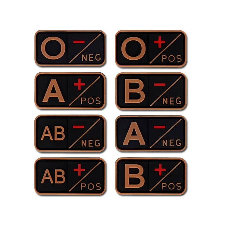 Blood Type - Velcro Tac Patch