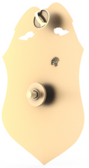 Rivets Badge Back