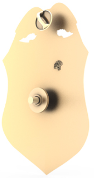 Rivets Badge Back
