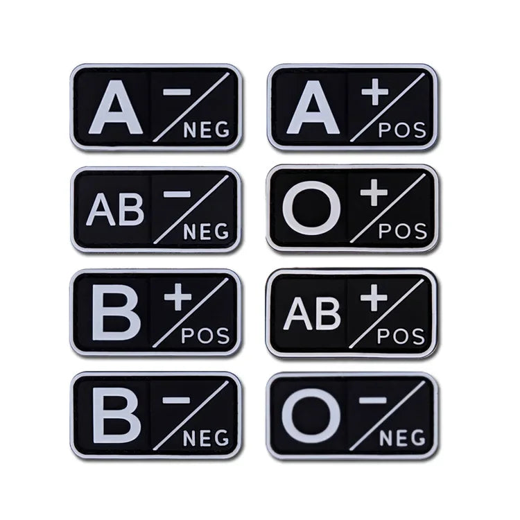 Blood Type - Velcro Tac Patch