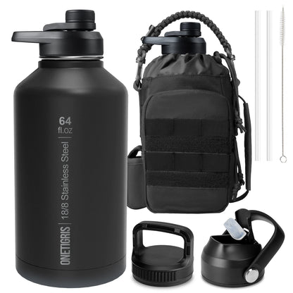 Tactical 64oz Vacuum Insulated Stainless Steel Water Bottle