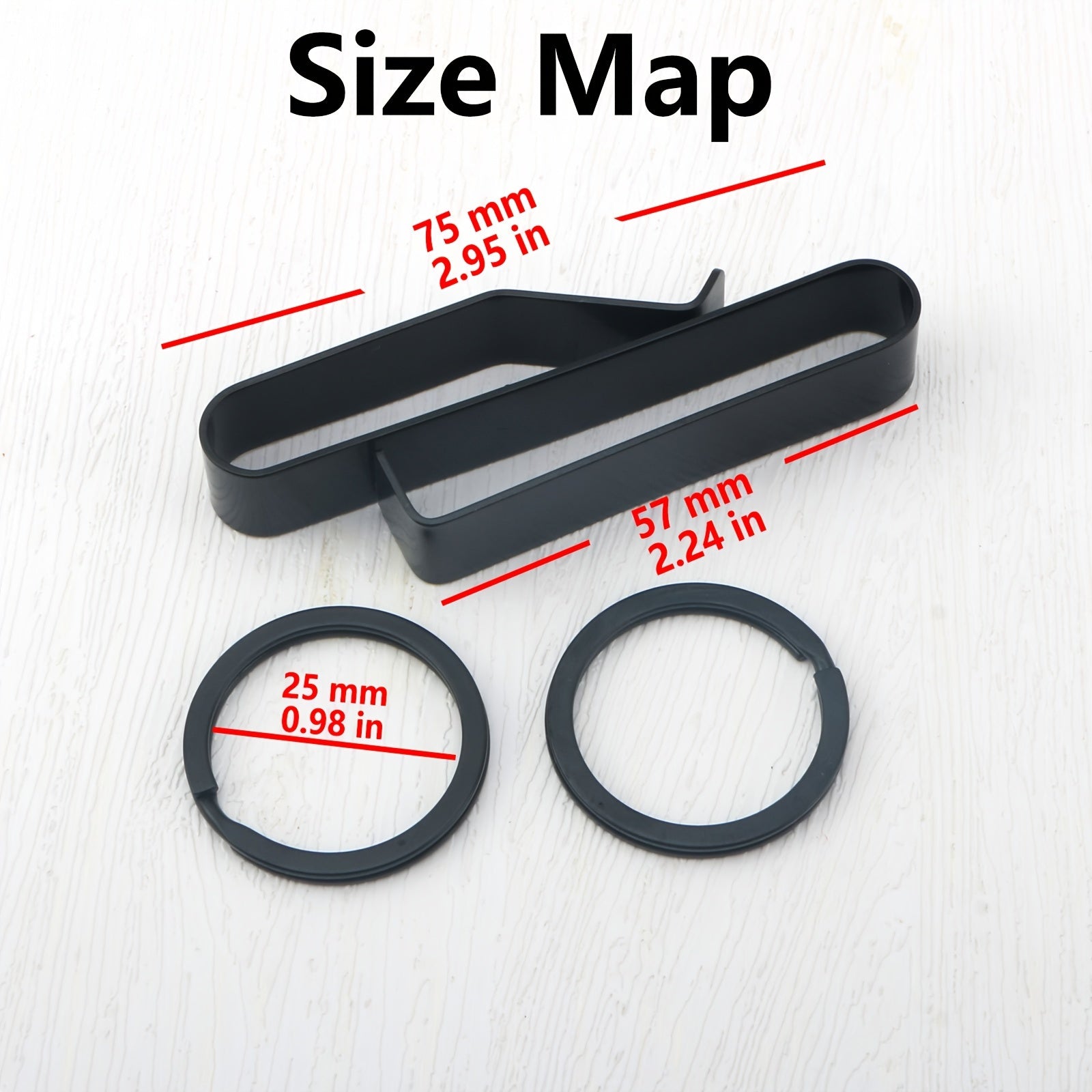Belt Key Holder – Heavy-Duty Stainless Steel Clip with Loop Key Ring (1 or 2 Pack)