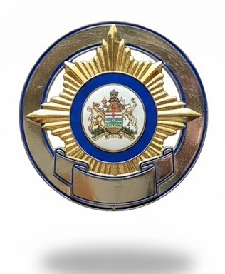 Portefeuille avec badge des shérifs de l'Alberta - L'original
